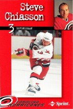 Steve Chiasson 1997-98 Carolina Hurricanes Team Issue Postcard