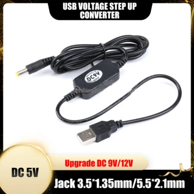 DC 5V Upgrade DC 9V/12V USB Voltage Step Up Converter Jack 3.5*1.35mm/5.5*2.1mm - Image 1 of 4