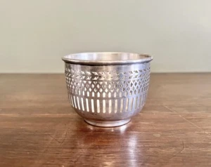 Cartier Sterling Silver Reticulated Cache Pot 77.13 Grams - Picture 1 of 4