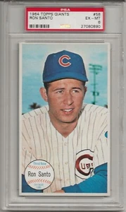 1964 TOPPS GIANTS #58 RON SANTO, PSA 6 EX-MT, CHICAGO CUBS, HOF, L@@K - Picture 1 of 1