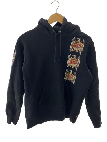 Felpa Supreme con cappuccio S cotone nero usata