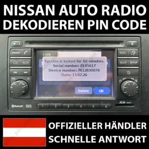 NISSAN RADIO DEKODIEREN PIN CODE BOSCH CONNECT LCN JUKE MICRA NOTE QASHQAI - Bild 1 von 5
