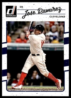 2017 Donruss Baseball Card Jose Ramirez Cleveland Indians #85 - Image 1 of 2