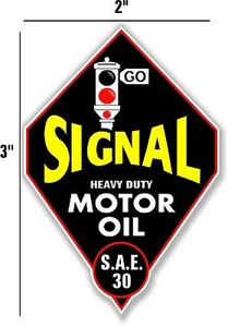 (SIG-2) 3" SEÑAL DIAMANTE MOTOR GASOLINA GASOLINA GASOLINA BOMBA CALCOMANÍA TANQUE - Imagen 1 de 1