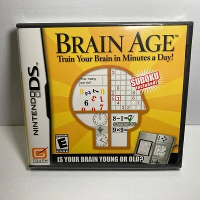 Brain Age: Train Your Brain in Minutes a Day (Nintendo DS, 2006) *SEALED* - Image 1 of 4