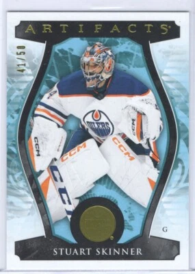 2023-24 Upper Deck Artifacts Base Yellow Stuart Skinner /50 - Image 1 of 2