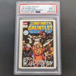 1991 Marvel First Covers 2 #99 Infinity Gauntlet PSA 9 Joe Rubinstein AUTO 8