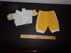 CABBAGE PATCH KIDS SHIRT/sweatPANTS YELLOW/WHITE rare - Picture 1 of 2