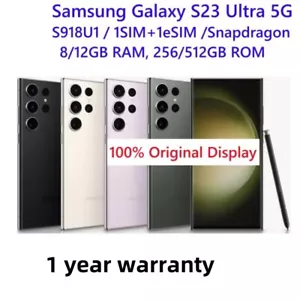 Samsung Galaxy S23 Ultra 5G SM-S918U 256GB 512GB Odblokowany SmartPhone Nowy Zapieczętowany - Zdjęcie 1 z 26