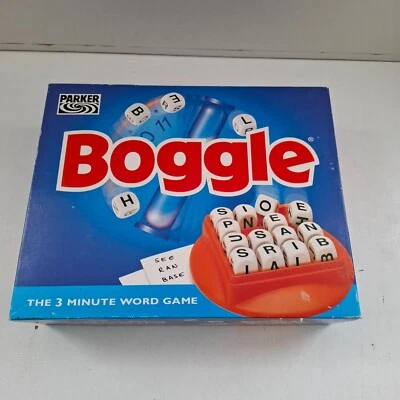 Boggle The 3 Minute Word Board Game 1994 Version  Parker Brothers - Image 1 of 4