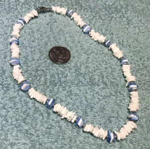 Beaded Shell Necklace 16” Long READ DESCRIPTION - Picture 1 of 2