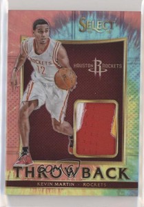 2015-16 Panini Select Throwback Memorabilia Tie-Dye Prizm /25 Kevin Martin #10