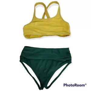 Traje de baño Nautica para niñas 2 piezas talla 6 cintura alta Racerback - Imagen 1 de 7