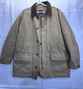 Abrigo Chaqueta De Trabajo De Granero De Lona Años 90 De Colección Gap Talla XL Beige Marrón Caqui Aislado - Imagen 1 de 12