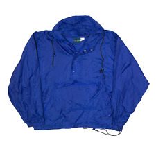 DASH SPORT 1/2 Zip Pullover Jacket Blue Nylon Mens XL