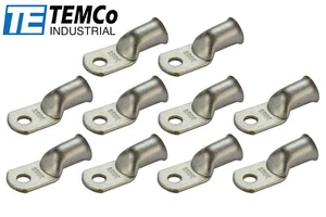 10 Lot 3/0 5/16" Hole Ring Terminal Lug Tin Plated Copper Uninsulated AWG Gauge - Picture 1 of 7