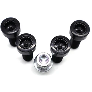 36136786419 4pcs Car Locking Wheel Nuts Bolts Nuts For BMW 325 328 525 528 335 - Picture 1 of 8