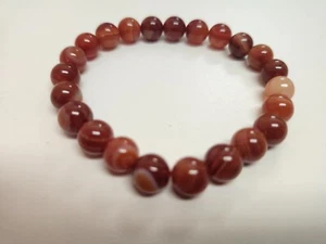 JASPER STONE BRACELET BREATH TAKING 9 1/2" ROUND STRETCH - Picture 1 of 4