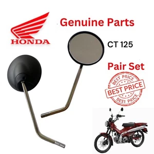 Pair Side Wing Mirror Rear View Fits Honda CT125 CT-125 Motorcycle - Picture 1 of 7