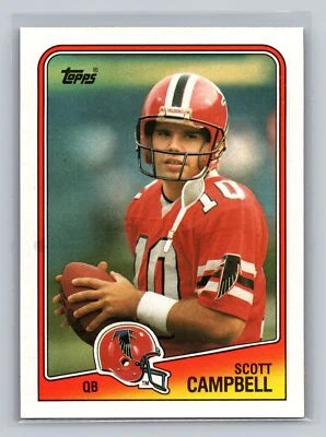 Scott Campbell #384 1988 Topps Atlanta Falcons RC - Image 1 of 2