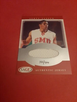 2001 Sage Authentic Jerseys Red /400 Jeryl Sasser #J16 Rookie RC - Image 1 of 2