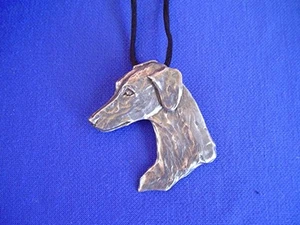 Collar Suave Saluki #15K Sloughi Vista Sabueso PERRO Joyería de Cindy A. Conter - Imagen 1 de 1