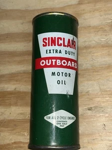 Vintage Sinclair Motor Oil Outboard Marina SEALED GAS OIL SIGN - Picture 1 of 9