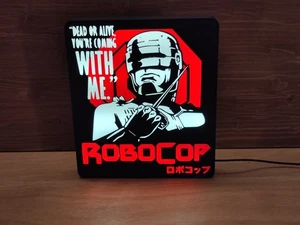 Robocop Caja de Luz LED Iluminada Panel de Arte Coleccionable Película Memorabilia Lámpara - Imagen 1 de 7