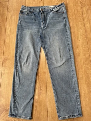 Ladies M&S Blue Straight Jeans Size 18 Regular - Image 1 of 4