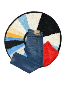 Jeans skinny Diesel Buster X uomo blu denim bottoni mosca taglia 34X31 USA slim Y2K - Foto 1 di 9