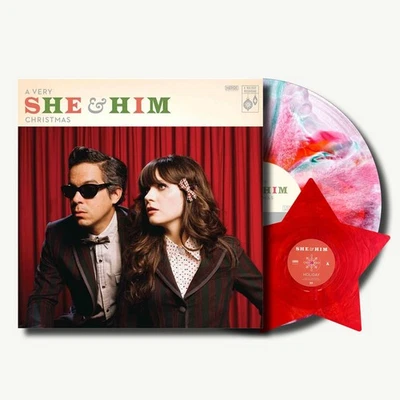SHE & HIM A Very She & Him Christmas Blood Records Vinyl LP /1000 [PRESALE!] 🆕✅ - Image 1 of 3