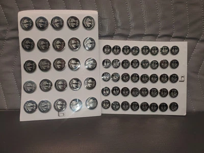Brooks Brothers 1818 brand new set of 14 Replacement  Silver Metal  Buttons  - Image 1 of 4