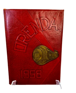 1958 LAMAR High School Yearbook Annual Houston Texas Local History Textured HB - Picture 1 of 20