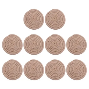  10 Pcs Handmade Woven Placemat Creative Dining Table Insulation Pad - Picture 1 of 12