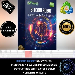 v9.7 BTC Robot MT4 Crypto EA Robot metatrader unlimited prop firm scalping bot - Picture 1 of 8
