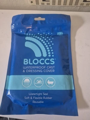 Bloccs Waterproof Cast dressing Cover Adult Knee XL showering bath swimming - Image 1 of 2