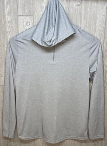Under Armour Mens Threadborne 1/4 Zip Hoodie Shirt Gray Heat Gear Size 2XL XXL - Picture 1 of 9