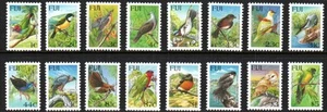 Fiji Stamp 725-739A - Birds - Picture 1 of 1