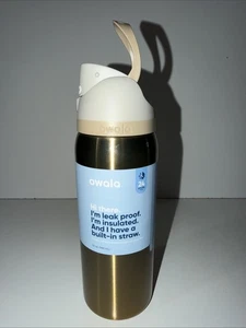 OWALA SPECIAL ED. 32 oz. BOTTIGLIA FREESIP "SLEIGH ASSOLUTA"--ORO METALLIZZATO--NUOVA!! - Foto 1 di 6