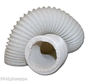 TUBO AIRFLEX TUBO FLESSIBILE ESTENSIBILE FINO A 5mt BIANCO 127mm - Foto 1 di 1