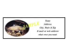 BROWN TROUT FISH ADDRESS LABELS COOL!!! #2 - Picture 1 of 1