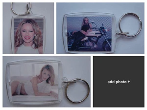 Kylie Minogue, llavero de foto / etiqueta de bolsa, plástico transparente, - Imagen 1 de 4
