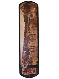 Vintage Pepsi Straw Sipping Girl Thermometer Weather Hits Spot Double Dot 27" - Picture 1 of 5