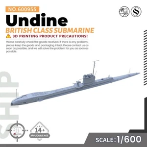 SSMODEL SS600955 1/600 Kit Modelo Militar Submarino Clase Ondina Británica - Imagen 1 de 4