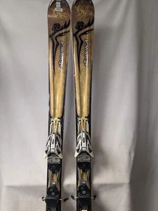 Nordica Olympia Skis Marker N03 11 Bindings Size 154 Cm Brown Condition Used - Picture 1 of 10