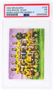 1969 Editorial Bruguera Bimbo Nuestro Mundo 3 1958 Brazil Team #132 PSA 1.5 - Picture 1 of 2