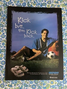 Vintage 1998 Rider After Sport Footwear Print Ad Foot Locker Soccer - Picture 1 of 7