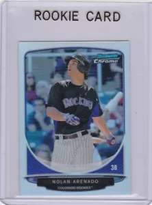 NOLAN ARENADO Mini RC Colorado Rockies 2013 Bowman Chrome REFRACTOR ROOKIE CARD! - Bild 1 von 2