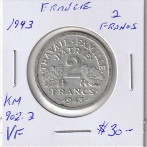 France 1943 2 Francs Bazor - Picture 1 of 2