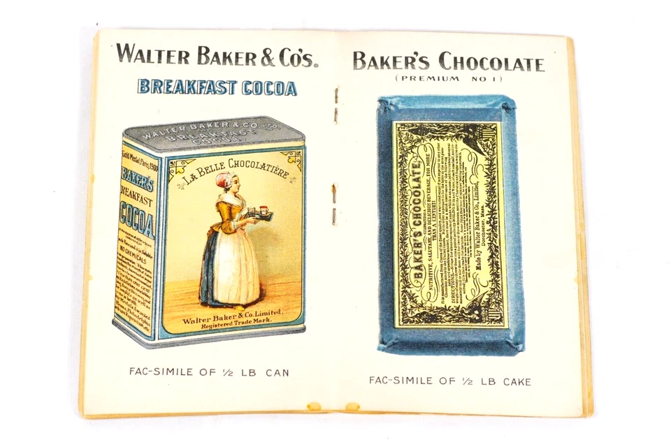 1901 Walter Baker & Co Chocolate Choice Recipes Baking Promo Illustrated - Image 1 of 4